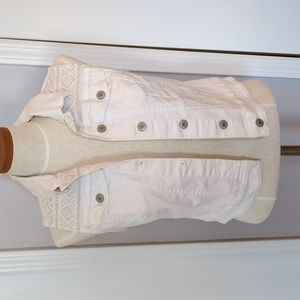 White "Denim" Vest